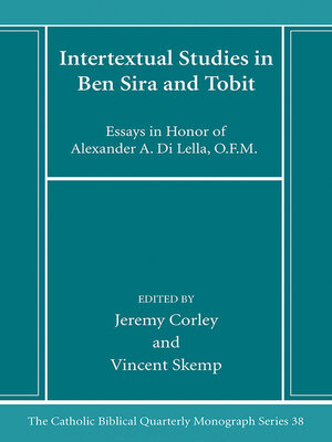 cover image of Intertextual Studies in Ben Sira and Tobit